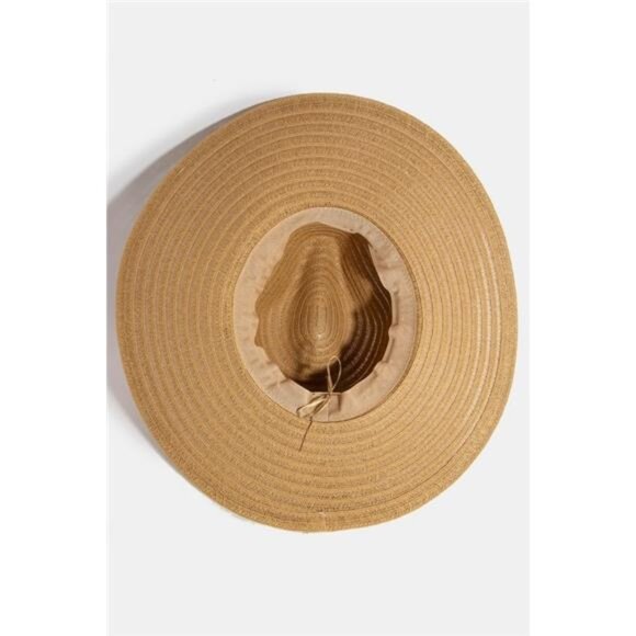 Fame Shell Beaded Wide Brim Straw Hat - Picture 4 of 6